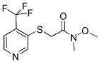 N-METHOXY-N-METHYL-2-[[4-(TRIFLUOROMETHYL)PYRIDIN-3-YL]THIO]ACETAMIDE Struktur