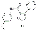 N-(4-METHOXYPHENYL)-5-OXO-3-PHENYL-2(5H)-ISOXAZOLECARBOXAMIDE Struktur