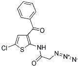 2-AZIDO-N-(3-BENZOYL-5-CHLOROTHIEN-2-YL)ACETAMIDE Struktur