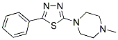 1-METHYL-4-(5-PHENYL-1,3,4-THIADIAZOL-2-YL)PIPERAZINE Struktur