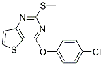 4-(4-CHLOROPHENOXY)-2-(METHYLSULFANYL)THIENO[3,2-D]PYRIMIDINE Struktur