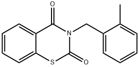 3-(2-METHYLBENZYL)-2H-1,3-BENZOTHIAZINE-2,4(3H)-DIONE Struktur