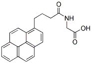 N-4-(1-PYRENE)BUTYROYLGLYCINE Struktur