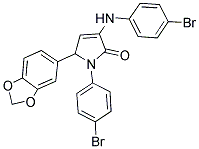 5-(1,3-BENZODIOXOL-5-YL)-1-(4-BROMOPHENYL)-3-[(4-BROMOPHENYL)AMINO]-1,5-DIHYDRO-2H-PYRROL-2-ONE Struktur