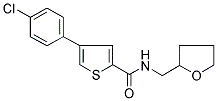 4-(4-CHLOROPHENYL)-N-(TETRAHYDROFURFURYL)THIOPHENE-2-CARBOXAMIDE Struktur