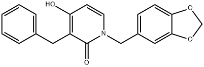 1-(1,3-BENZODIOXOL-5-YLMETHYL)-3-BENZYL-4-HYDROXY-2(1H)-PYRIDINONE Struktur