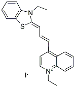 1,3'-DIETHYL-4,2'-QUINOLYLTHIACARBOCYANINE IODIDE Struktur