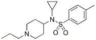 N-CYCLOPROPYL-4-METHYL-N-(1-PROPYLPIPERIDIN-4-YL)BENZENESULPHONAMIDE Struktur