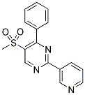 5-(METHYLSULPHONYL)-4-PHENYL-2-(PYRIDIN-3-YL)PYRIMIDINE Struktur