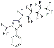 3(5)-(PERFLUORO-N-HEXYL)-5(3)-TRIFLUOROMETHYL-1-(PHENYL)PYRAZOLE Struktur