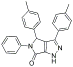 3,4-BIS(4-METHYLPHENYL)-5-PHENYL-4,5-DIHYDROPYRROLO[3,4-C]PYRAZOL-6(1H)-ONE Struktur