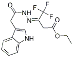 ETHYL 4-AZA-4-(2-INDOL-3-YLACETYLAMINO)-3-(TRIFLUOROMETHYL)BUT-3-ENOATE Struktur