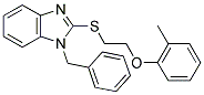 1-BENZYL-2-([2-(2-METHYLPHENOXY)ETHYL]THIO)-1H-BENZIMIDAZOLE Struktur