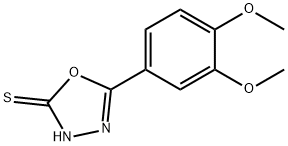 5-(3,4-DIMETHOXY-PHENYL)-[1,3,4]OXADIAZOLE-2-THIOL Struktur