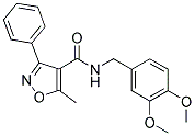 N-((3,4-DIMETHOXYPHENYL)METHYL)(5-METHYL-3-PHENYLISOXAZOL-4-YL)FORMAMIDE Struktur