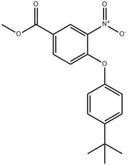 METHYL 4-[4-(TERT-BUTYL)PHENOXY]-3-NITROBENZENECARBOXYLATE Struktur