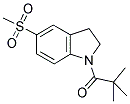 1-(TERT-BUTYLCARBONYL)-2,3-DIHYDRO-5-(METHYLSULPHONYL)-(1H)-INDOLE Struktur