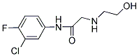 N-(3-CHLORO-4-FLUOROPHENYL)-2-[(2-HYDROXYETHYL)AMINO]ACETAMIDE Struktur