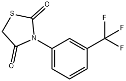 3-[3-(TRIFLUOROMETHYL)PHENYL]-1,3-THIAZOLANE-2,4-DIONE Struktur