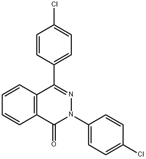 2,4-BIS(4-CHLOROPHENYL)-1(2H)-PHTHALAZINONE Struktur