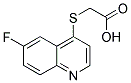 [(6-FLUOROQUINOLIN-4-YL)THIO]ACETIC ACID Struktur