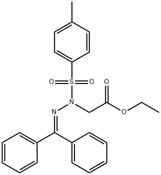 ETHYL 2-(2-(DIPHENYLMETHYLENE)-1-[(4-METHYLPHENYL)SULFONYL]HYDRAZINO)ACETATE Struktur