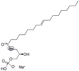 1-OLEOYL-2-HYDROXY-SN-GLYCERO-3-PHOSPHATE, [OLEOYL-14C] SODIUM SALT Struktur