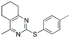 4-METHYL-2-[(4-METHYLPHENYL)SULFANYL]-5,6,7,8-TETRAHYDROQUINAZOLINE Struktur