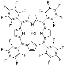 PD(II) MESO-TETRA(PENTAFLUOROPHENYL)PORPHINE Struktur