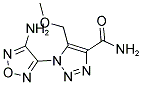 1-(4-AMINO-1,2,5-OXADIAZOL-3-YL)-5-(METHOXYMETHYL)-1H-1,2,3-TRIAZOLE-4-CARBOXAMIDE Struktur