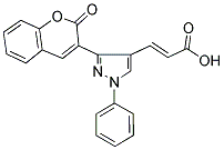 3-[3-(2-OXO-2H-CHROMEN-3-YL)-1-PHENYL-1H-PYRAZOL-4-YL]-ACRYLIC ACID Struktur