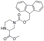 METHYL 4-FMOC-PIPERAZINE-2-CARBOXYLATE Struktur