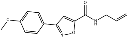 N-ALLYL-3-(4-METHOXYPHENYL)-5-ISOXAZOLECARBOXAMIDE Struktur