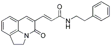 3-(1,2-DIHYDRO-4-OXO-PYRROLO[3,2,1-IJ]QUINOLIN-5-YL)-N-(PHENYLETHYL)-(2E)-PROPENAMIDE Struktur