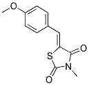 5-[(Z)-(4-METHOXYPHENYL)METHYLIDENE]-3-METHYL-1,3-THIAZOLANE-2,4-DIONE Struktur