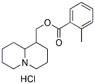 OCTAHYDRO-2H-QUINOLIZIN-1-YLMETHYL 2-METHYLBENZOATE HYDROCHLORIDE Struktur