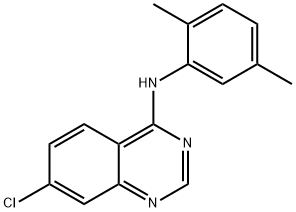 7-CHLORO-N-(2,5-DIMETHYLPHENYL)-4-QUINAZOLINAMINE Struktur