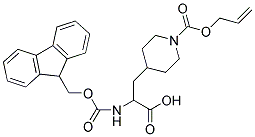 FMOC-D, L-ALA-4PIP(ALLOC) Struktur