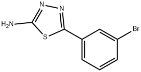 5-(3-BROMO-PHENYL)-[1,3,4]THIADIAZOL-2-YLAMINE Struktur