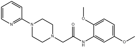 N-(2,5-DIMETHOXYPHENYL)-2-(4-(2-PYRIDYL)PIPERAZINYL)ETHANAMIDE Struktur