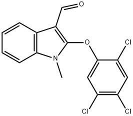 1-METHYL-2-(2,4,5-TRICHLOROPHENOXY)-1H-INDOLE-3-CARBALDEHYDE Struktur