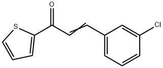 (E)-3-(3-CHLOROPHENYL)-1-(2-THIENYL)-2-PROPEN-1-ONE Struktur