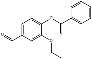 2-ETHOXY-4-FORMYLPHENYL BENZOATE Struktur