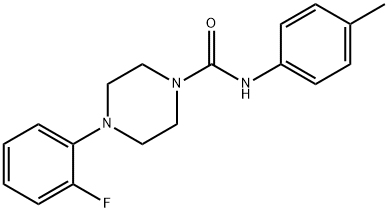 (4-(2-FLUOROPHENYL)PIPERAZINYL)-N-(4-METHYLPHENYL)FORMAMIDE Struktur