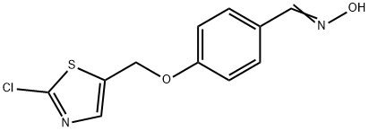 4-[(2-CHLORO-1,3-THIAZOL-5-YL)METHOXY]BENZENECARBALDEHYDE OXIME Struktur