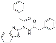 N-1,3-BENZOTHIAZOL-2-YL-2-PHENYL-N'-(PHENYLACETYL)ACETOHYDRAZIDE Struktur