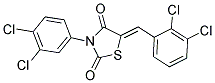 (5Z)-5-(2,3-DICHLOROBENZYLIDENE)-3-(3,4-DICHLOROPHENYL)-1,3-THIAZOLIDINE-2,4-DIONE Struktur