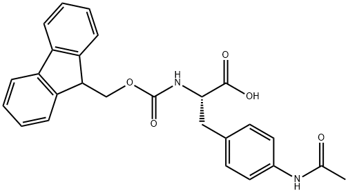 FMOC-L-PHE(4-NHAC) Struktur