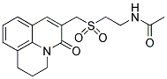 N-[2-[(2,3-DIHYDRO-5-OXO-(1H,5H)-BENZO[IJ]QUINOLIZIN-6-YL)METHYLSULPHONYL]ETHYL]ACETAMIDE Struktur