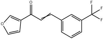 (E)-1-(3-FURYL)-3-[3-(TRIFLUOROMETHYL)PHENYL]-2-PROPEN-1-ONE Struktur